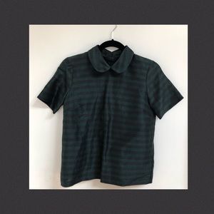 MADEWELL Blouse with Peter Pan collar